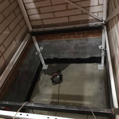 Lift Pit Waterproofing for a Construction company